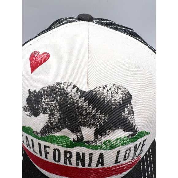 Billabong California Love Bear Trucker Snapback Hat - Picture 8 of 8